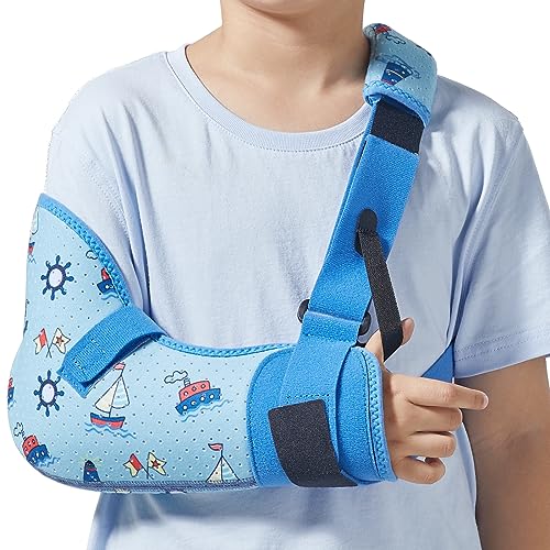 Willcom Kids Arm Shoulder Sling with Waist Strap Immobilizer Brace Support for Broken Arm Collarbone Elbow Wrist Comfort Version Right XXS19235 inch